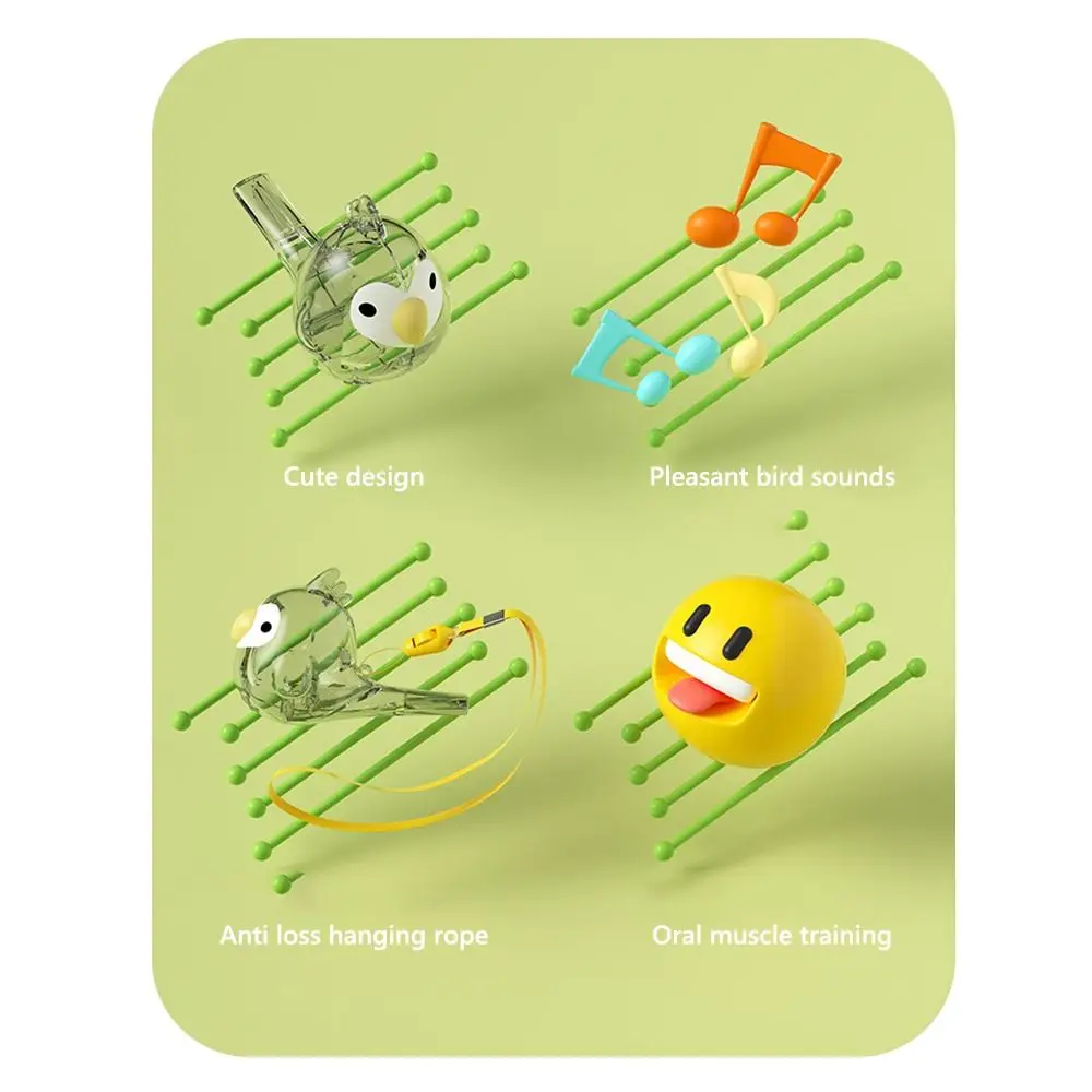 Sifflet d'oiseau d'eau Portable, jouet de prononciation amusant, sifflet d'injection d'eau pour oiseaux d'eau, multifonction