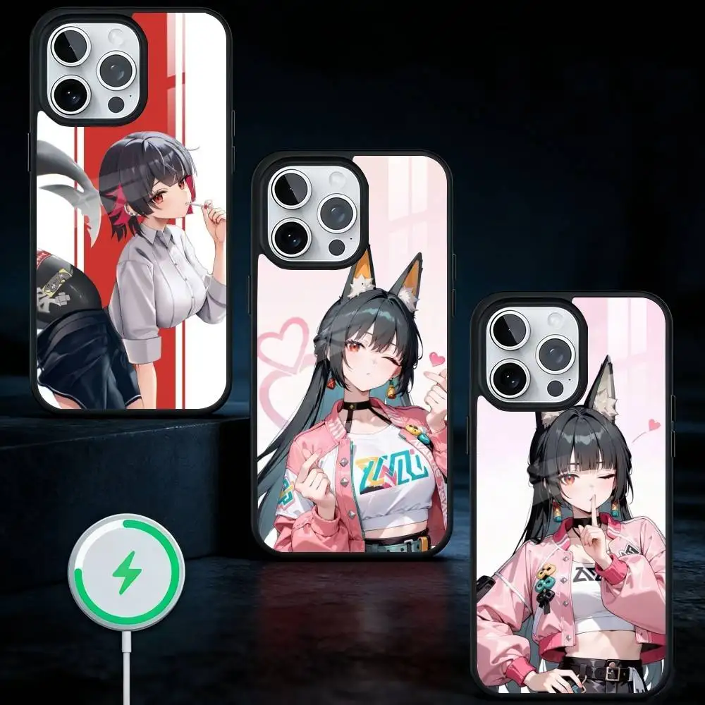 

Game Z-Zenless Zone Zero Phone Case For iPhone17,16,15,14,13 Plus,Pro Max Magnetic For Magsafe Wireless Charging