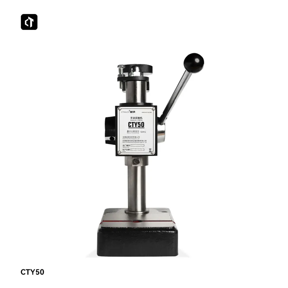 0.5T Manual Pressing Punching Machine Finale Machine Bearing Zipper Watch & Jewelry Mounting Presser Puncher CTY500