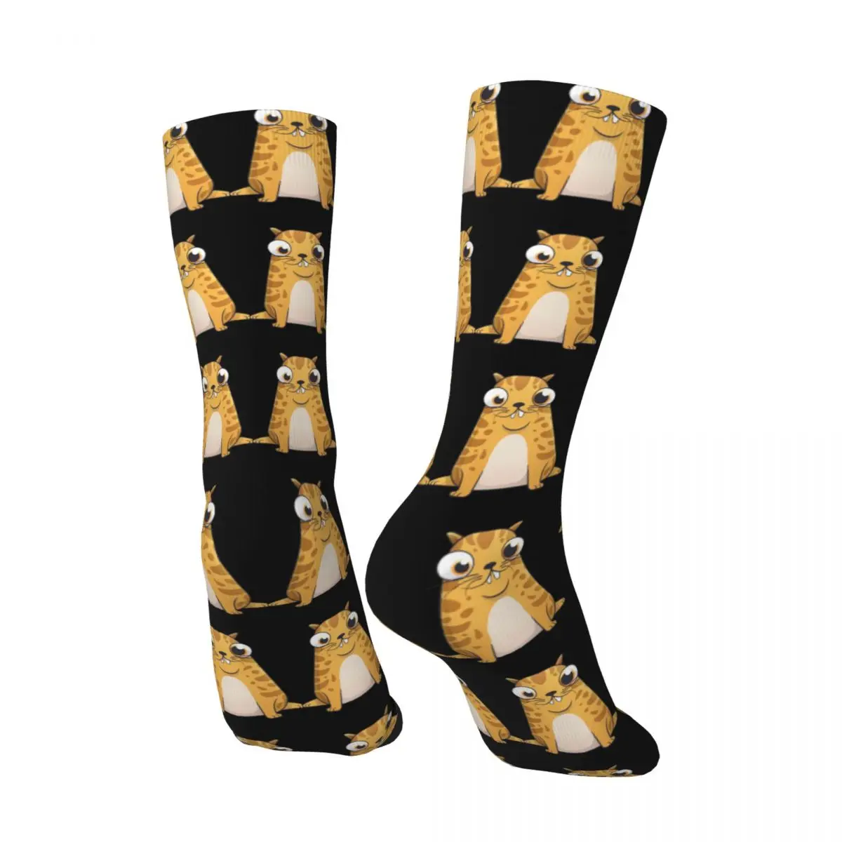 Happy Men's compression Socks CryptoKitties Retro Harajuku NFT Non Fungible Tokens Street Style Novelty Casual Crew Crazy Sock