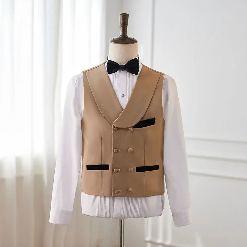 

Z158Western style groom host men's performance clothing wedding