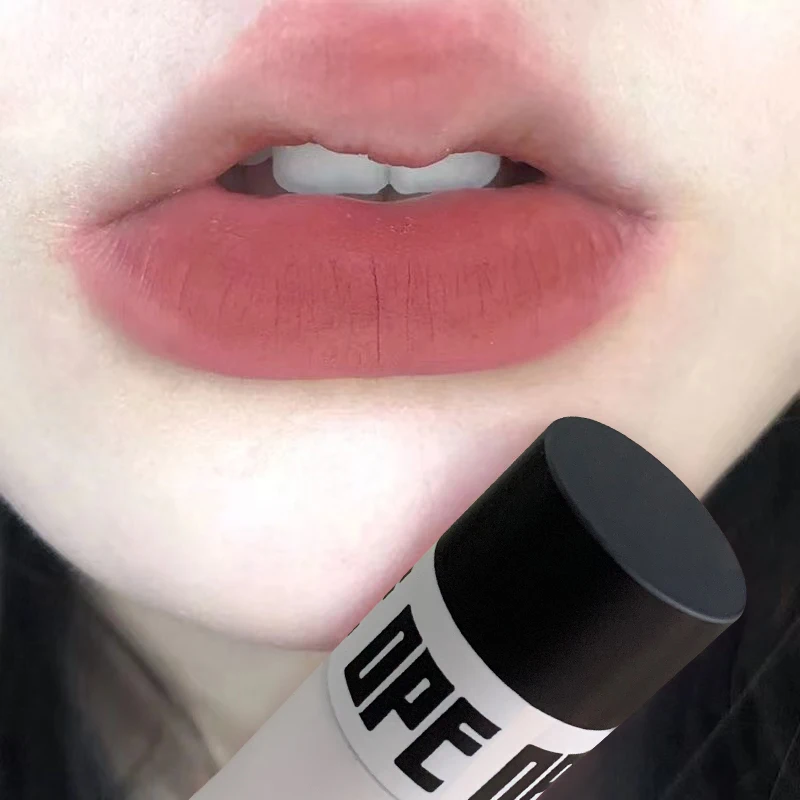 1PC Rose Red Matte Velvet Lip Gloss Waterproof Liquid Lipstick Nude Brown Lips Korean Makeup for Lip Tint Lip Glaze Cosmetics