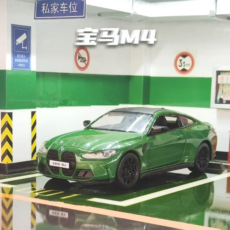 

Модель спортивного автомобиля из сплава, литье под давлением 1:32, M4 Coupe, металлические игрушечные транспортные средства, модель автомобиля, звуковая и световая имитация, коллекция подарков