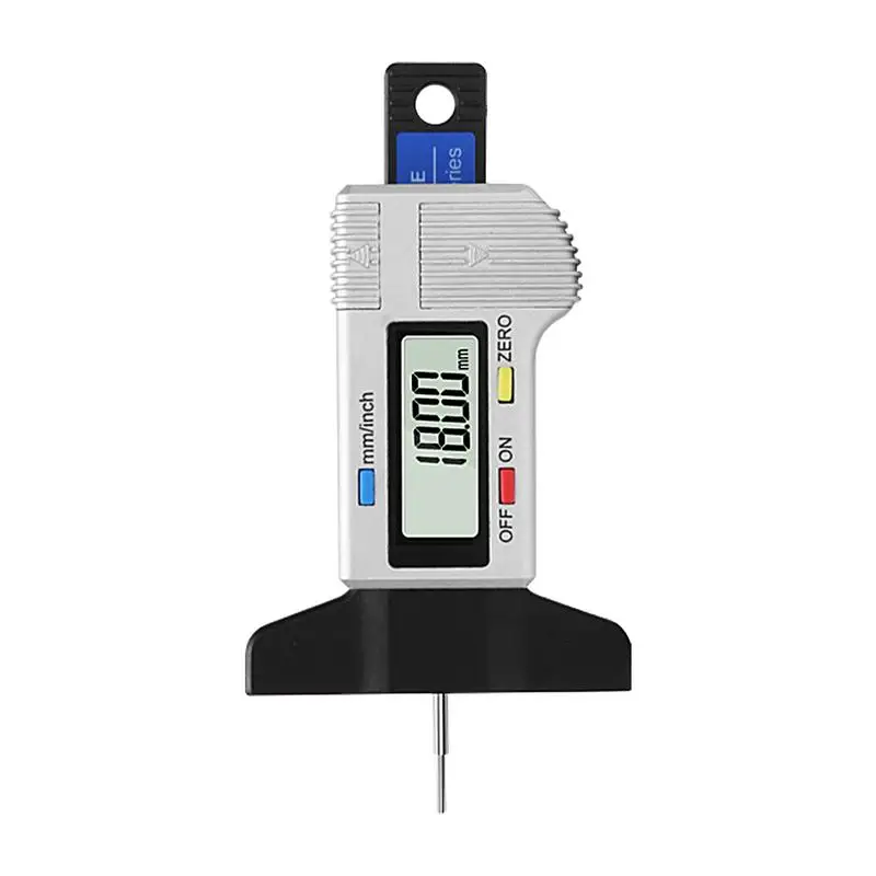 Digital Tyre Tread Depth Gauge Digital Display Tyre Gauge Tread Checker Depth Measuring Tool Easy Read High Precision Portable