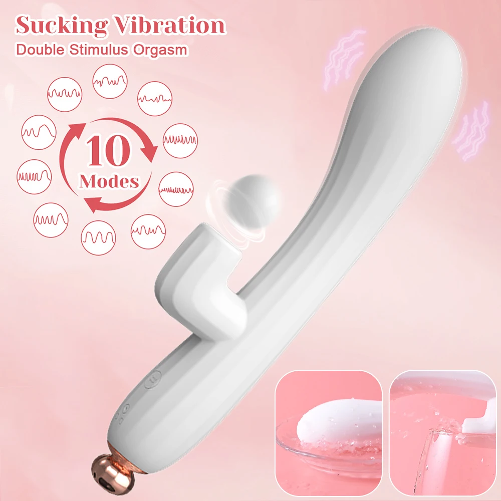 2 in1 Sucking Vibrator For Women Clitoris Stimulation Oral dildo Vagina G Spot Female Masturbation Erotic Sex Toys for Adults 18