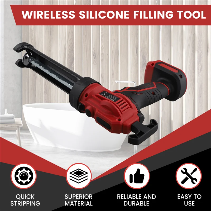 

AB47-Electric Caulking Tool For 18V 21V Battery Cement Glass Adhesive Glue Seal Sealant Tool (No Battery)