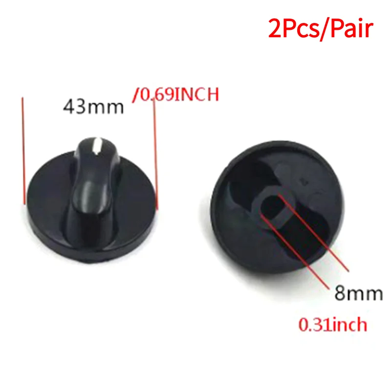1Pair Gas Stove Ignition Switch Plastic Knob Aperture 8mm Knob Stove Accessories Universal Anti-zero Degree‘ image 2