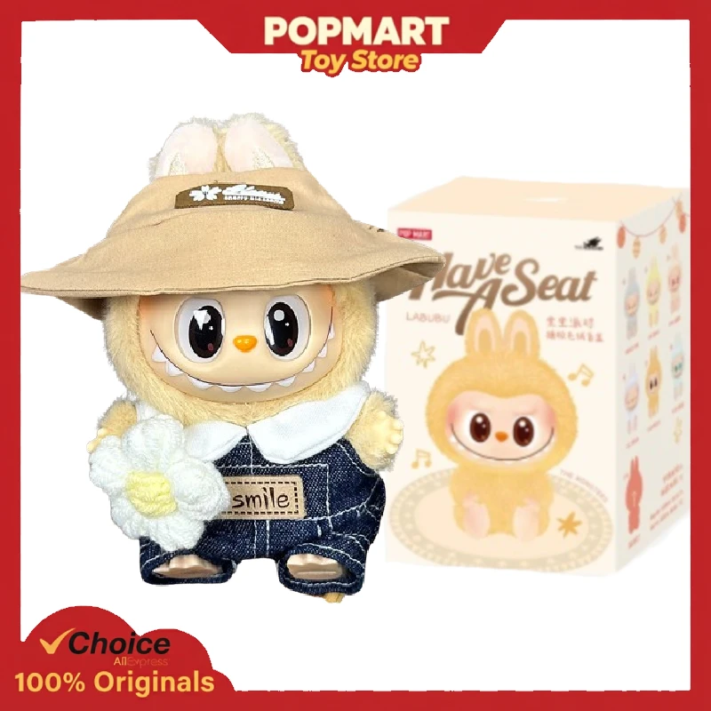 

POP MART LABUBU V2 Have a Seat Fall in Wild Outfit Аутентичный набор кукол Оригинальная виниловая фигурка Коллекционная игрушка в подарок