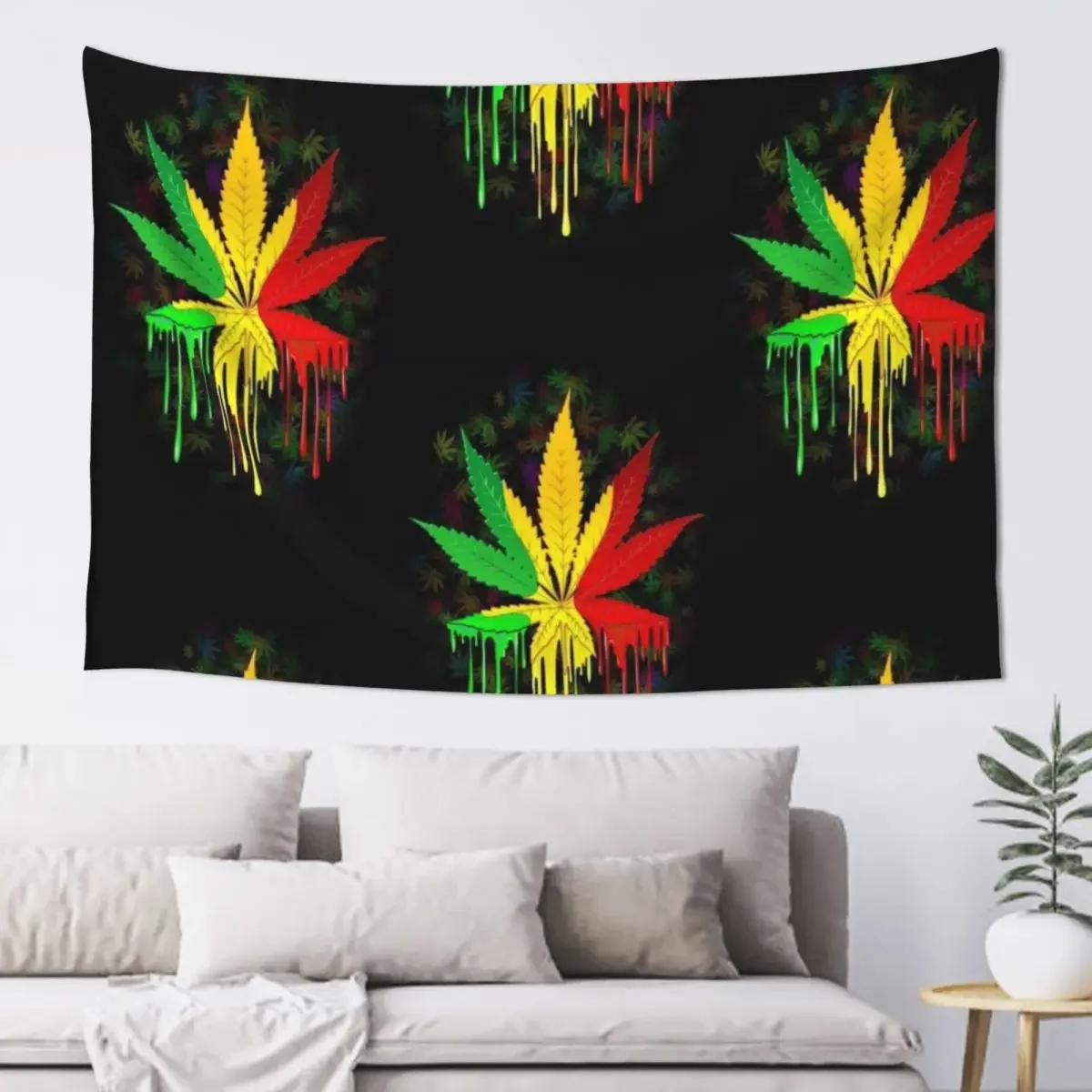 Weed Leaf Tapestry Wall Deco Aesthetic Decoration Room Decor Tapestry