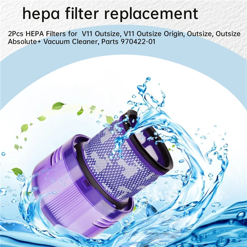 A26F-HEPA Filters For Dyson V11 Outsize, V11 Outsize Origin, Outsize, Outsize Absolute+ Vacuum Cleaner, Parts 970422-01