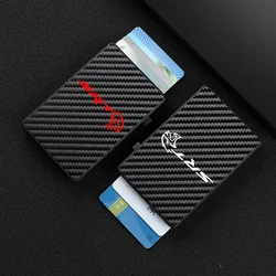 For Dodge Challenger Hellcat SRT 2008 2015-2021 Customized Anti-theft Carbon Fiber luxury Card Holder Bank Credit Pop Up Wallet