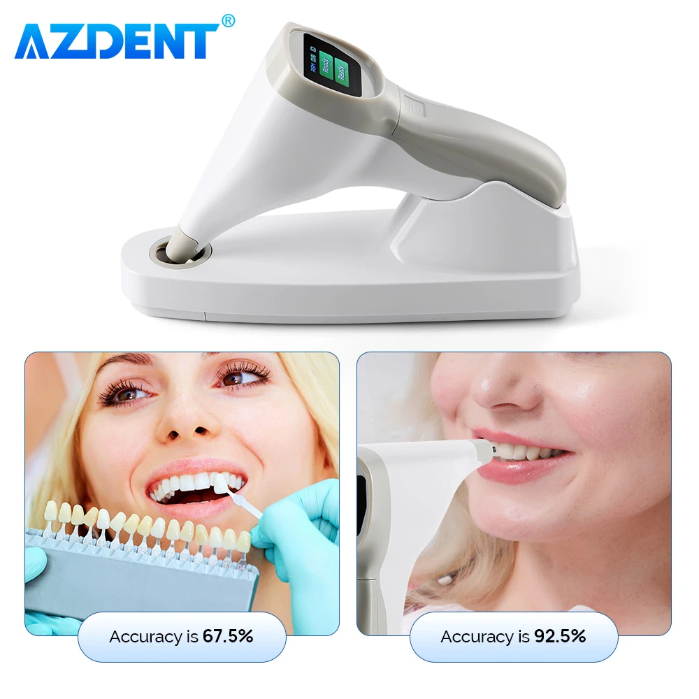 AZDENT Dental Photoelectric Tooth Color Comparator Digital Shade Guide Corrector LCD Screen Wireless Dentistry Equipment