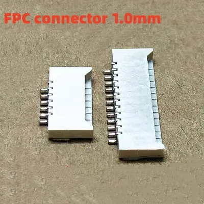10PCS 1.0mm pitch FPC/FFC flexible cable socket double-sided horizontal patch 4P~32P plug-in connector