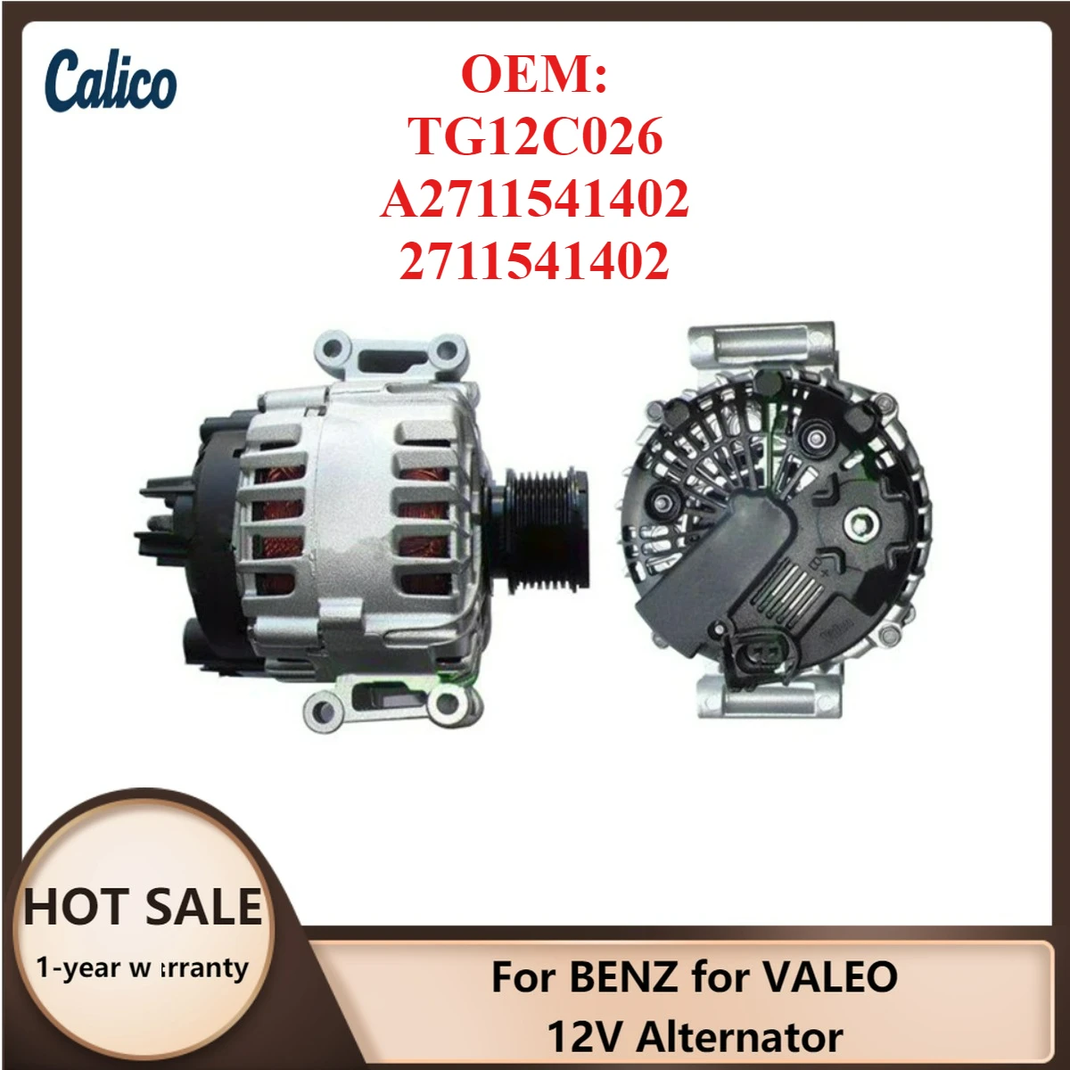 

High Quality Material Selection ForBENZ for VALEO 12V Alternator TG12C026 A2711541402 2711541402