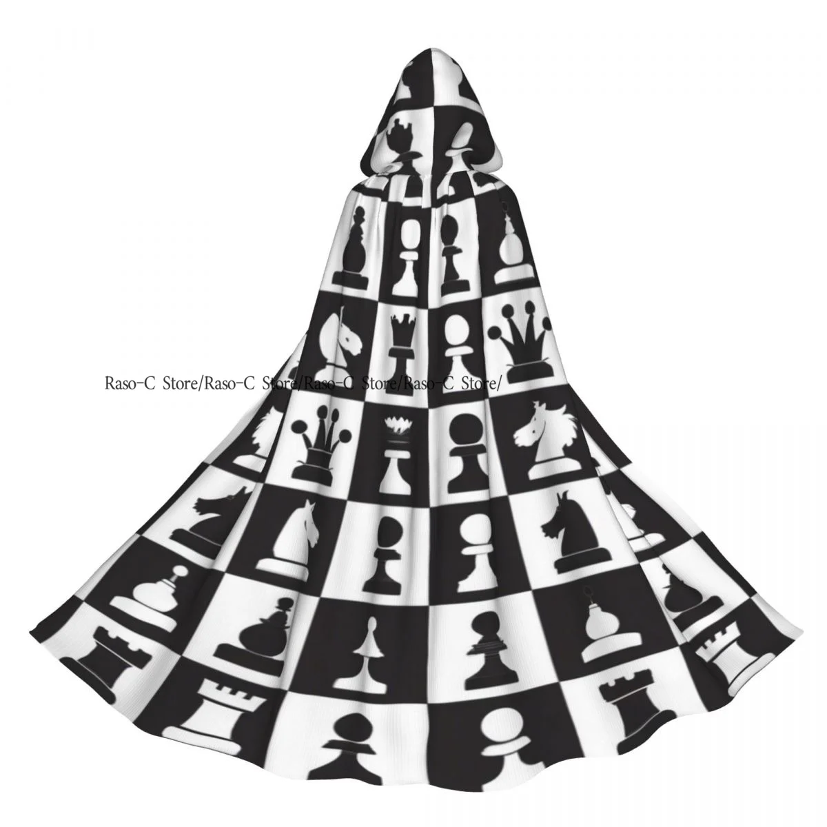 

Классический плащ с капюшоном из полиэстера, унисекс, накидка ведьмы, аксессуар для костюма