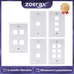 Płyta czołowa gniazdo Keystone ZoeRax, płyta czołowa niskoprofilowa eternet pojedyncza płyta czołowa do łącznika Keystone-1 szt.