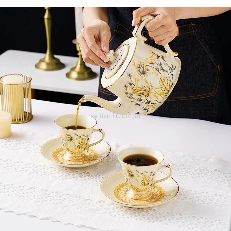 

set flowers afternoon tea teapot