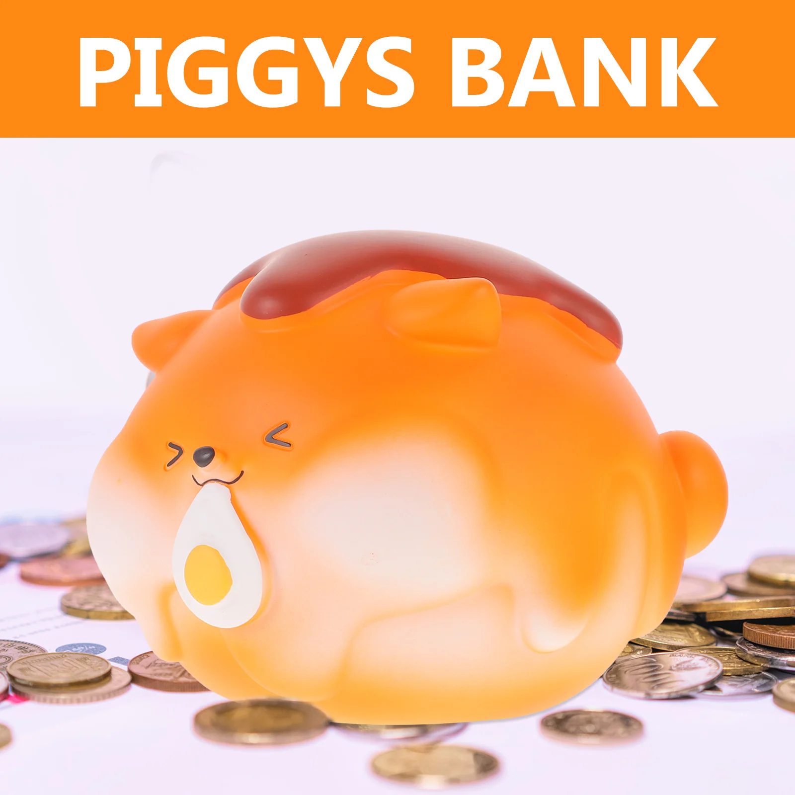 

Lovely Vinyl Animal Piggy Bank Safe for Home Desktop Coin Storage Fun Money Box Kids Saving Jar Decor Room Decoration Gift Idea