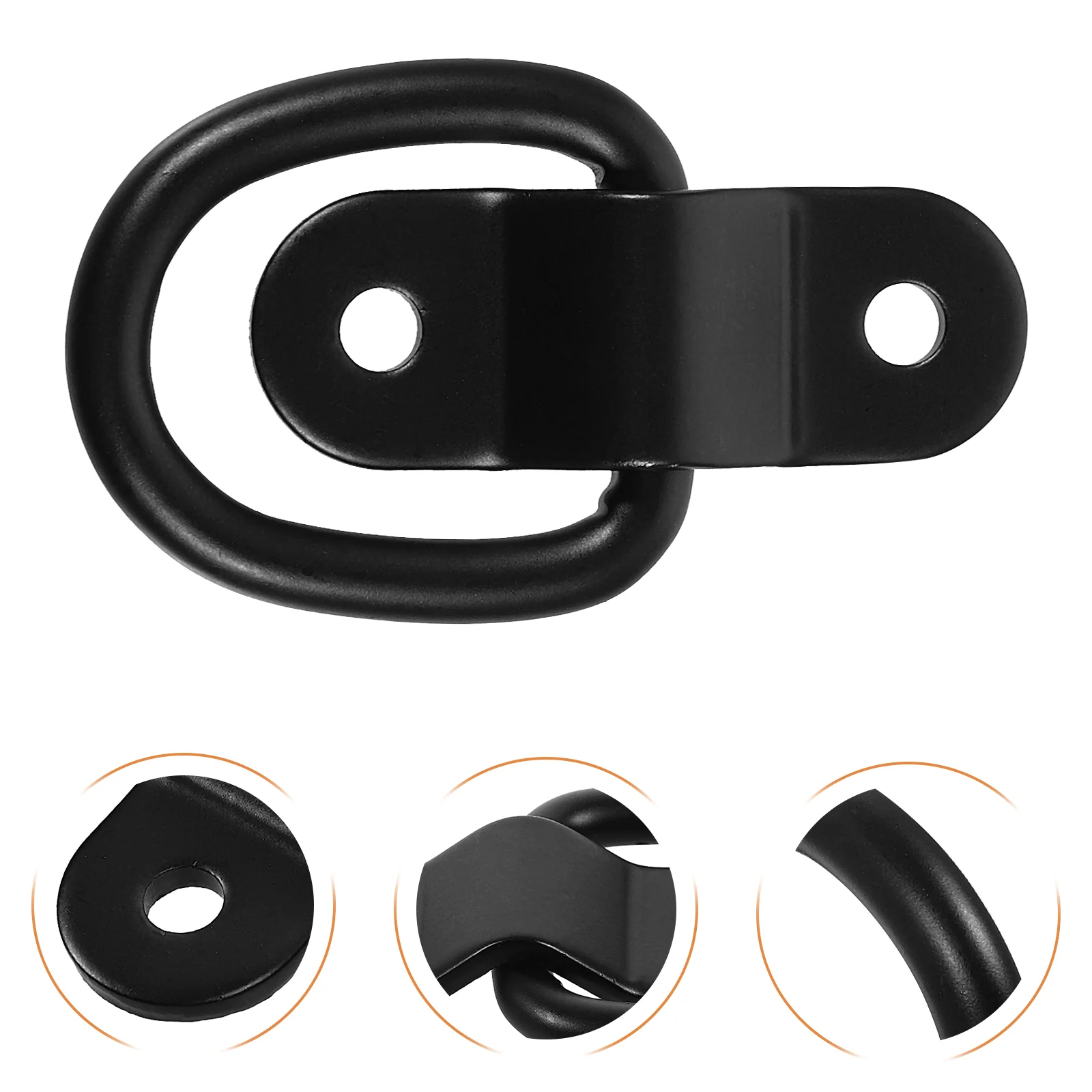 

4 Pcs Pull-tab Buckle Heavy Duty Hook Ring Anchor Rings Truck Tie down Iron Trailer Lashing Anchors