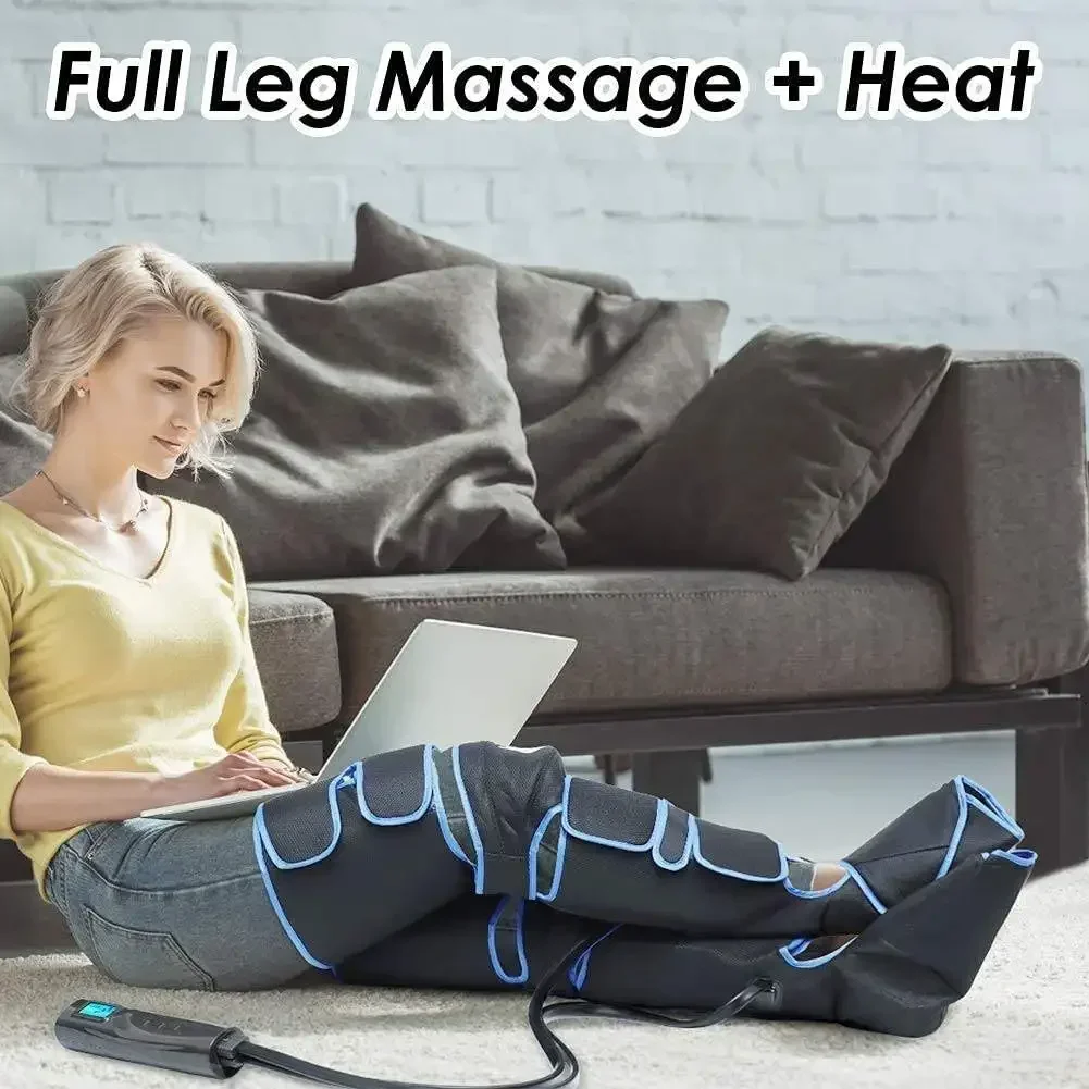 Foot Air Pressure Leg Massager Promotes Blood Circulation, Body Massager, Muscle Relaxation, Lymphatic Drainage Device 360°