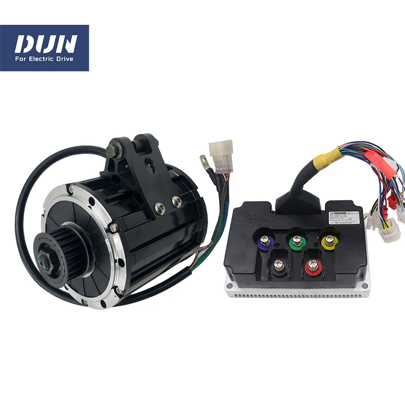 QS120 2000W 70H BLDC Mid Drive Motor with Belt or 428 Sprocket Fardriver ND72450 V2 Controller