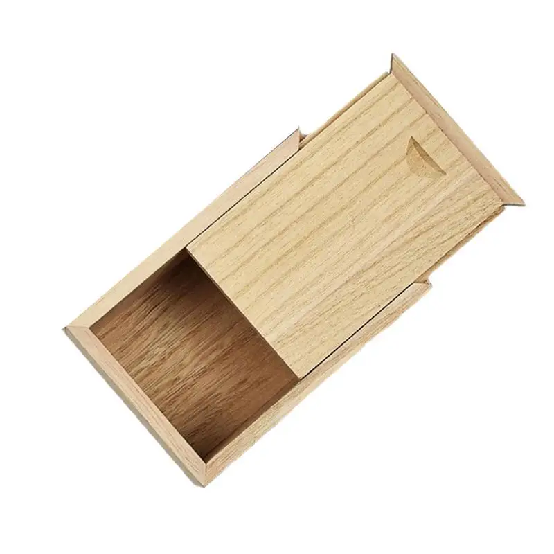 Wooden Box With Sliding Lid Art Hobbies DIY Lovers Keepsake Storage Wooden Box Organizers Case Home Wooden Box Bin Accessory