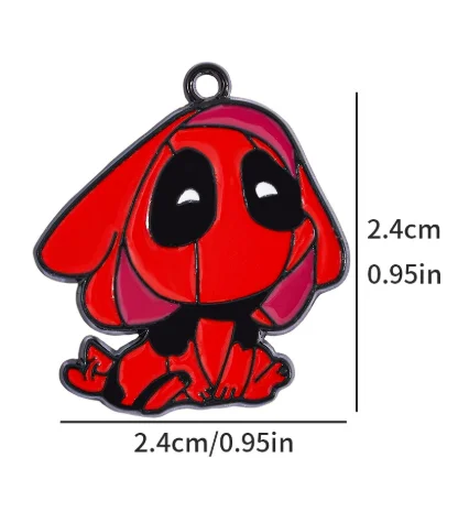 الكثير الكرتون 10 قطع المعادن المينا سحر الأقراط DIY مفتاح سلسلة قلادة قلادة سوار مجوهرات النتائج اليدوية هدية