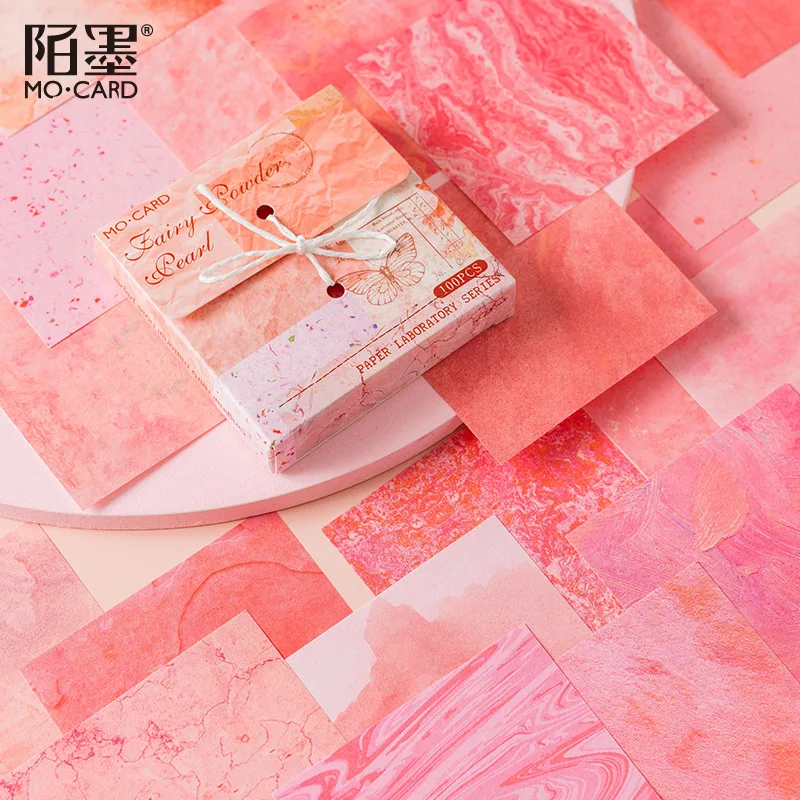 100 pcs Color gradient square writable memo pad paper Planner handmade DIY Stationery paper