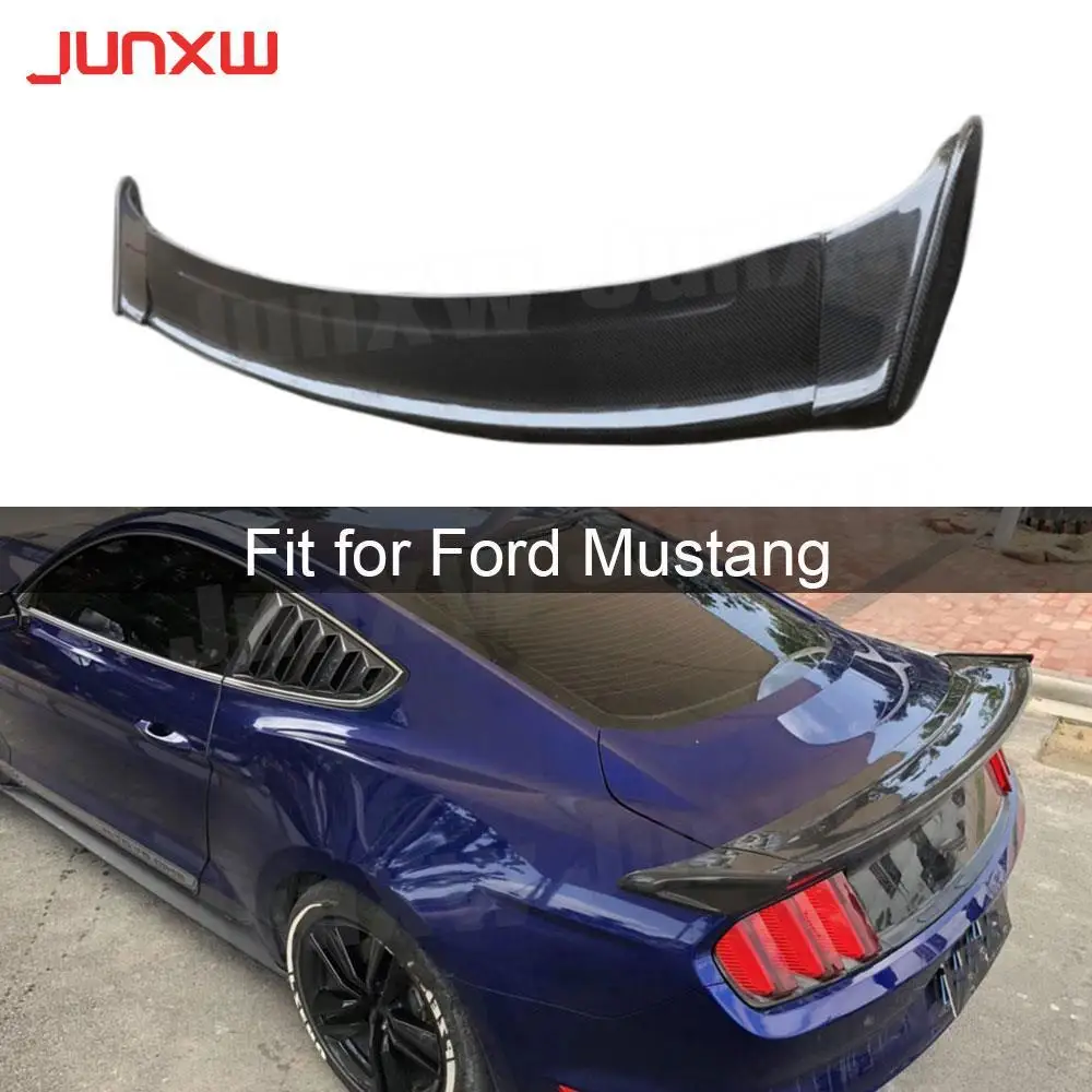 

Carbon Fiber Racing Rear Spoiler Boot Wings CV Style For Ford Mustang Coupe 2-door 2015-2019 3 PCS/Set Car Styling