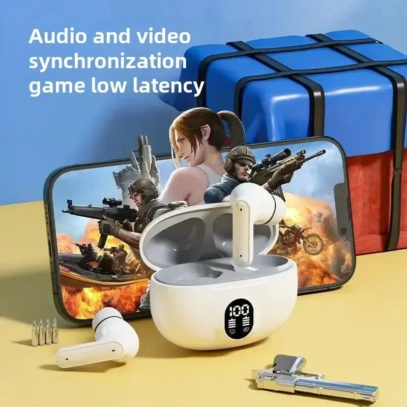 Auriculares inalámbricos Bluetooth TWS, auriculares deportivos para música, auriculares impermeables con micrófono para Xiaomi IPhone Redmi
