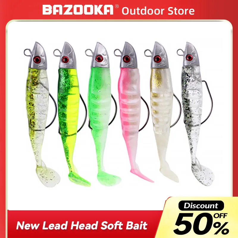 Bazooka Simulation Fishing Lure Pesca Acesssories Artificial Wobblers Camping Peche Shore Far Throw Winter Soft Fake Bait