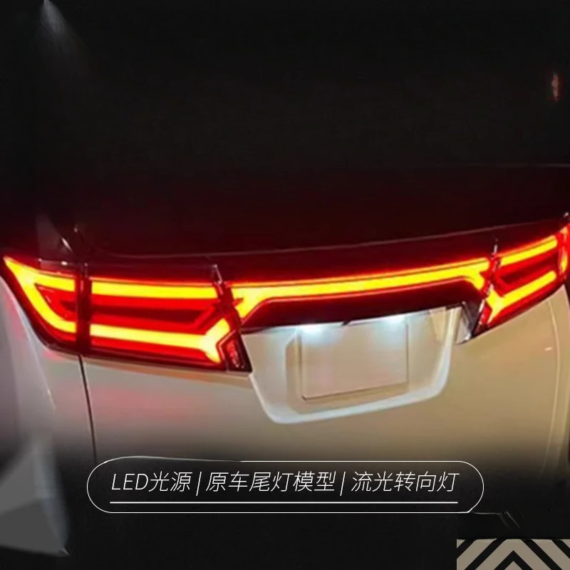 

Подходит для моделей Alphard 15-23: Задний фонарь в сборе Wilfa, модифицированный светодиодный сквозной ходовой огонь, динамический указатель поворота