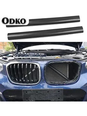 -BMW X3 G01 G08 스포츠 스타일 그릴 트림 스트립 커버 프레임 자동차 장식 스티커 블랙 용 전면 그릴 트림 스트립