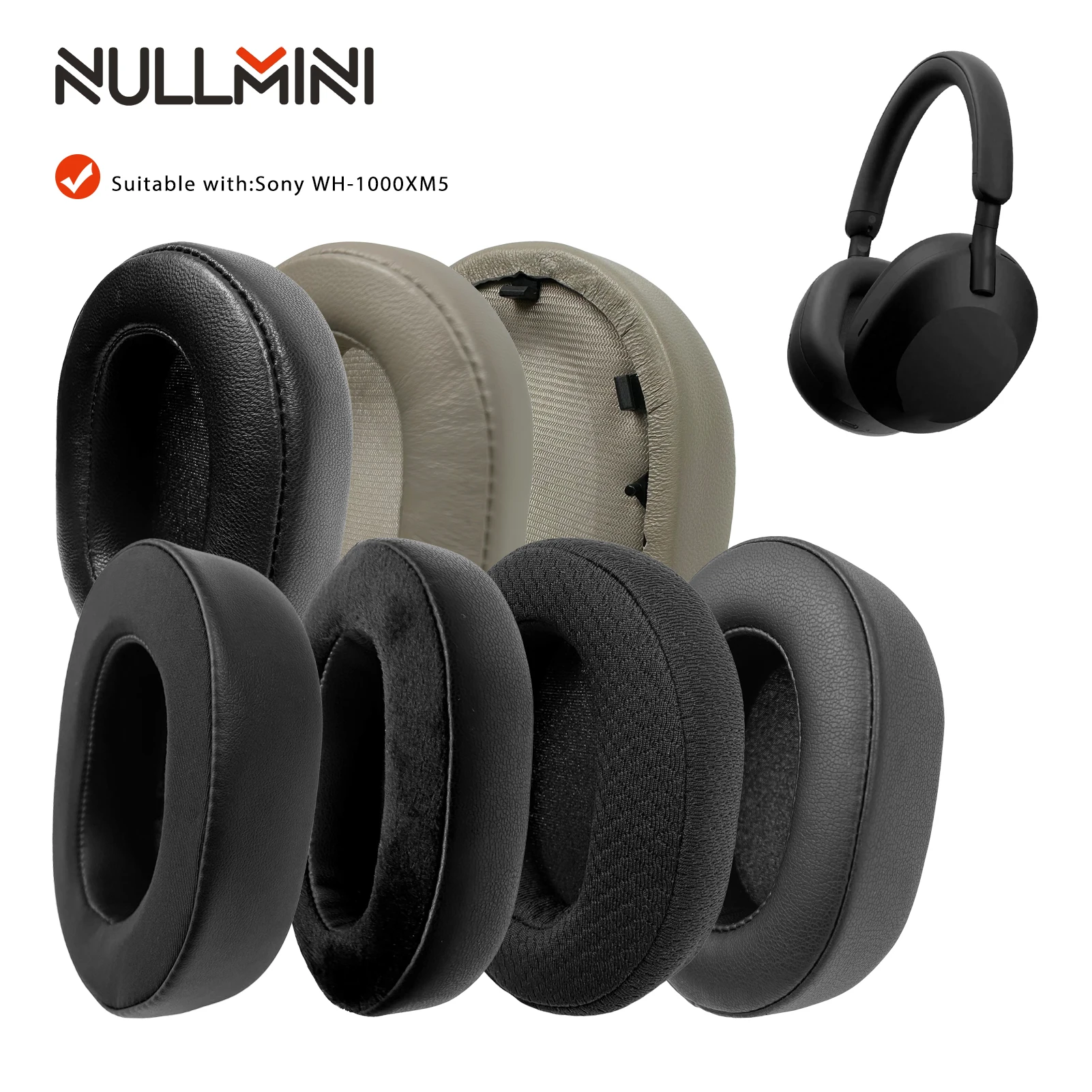 NullMini イヤーパッド for Sony WH-1000XM5 冷却ジェル付き