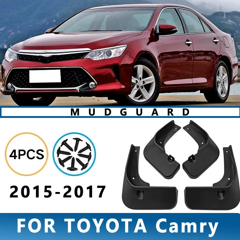 

Mud Flaps Fit for TOYOTA Camry 2015-2017 2016 Mudguards Tire Fenders Splash Proof Accessories Wheel Guards 4ps