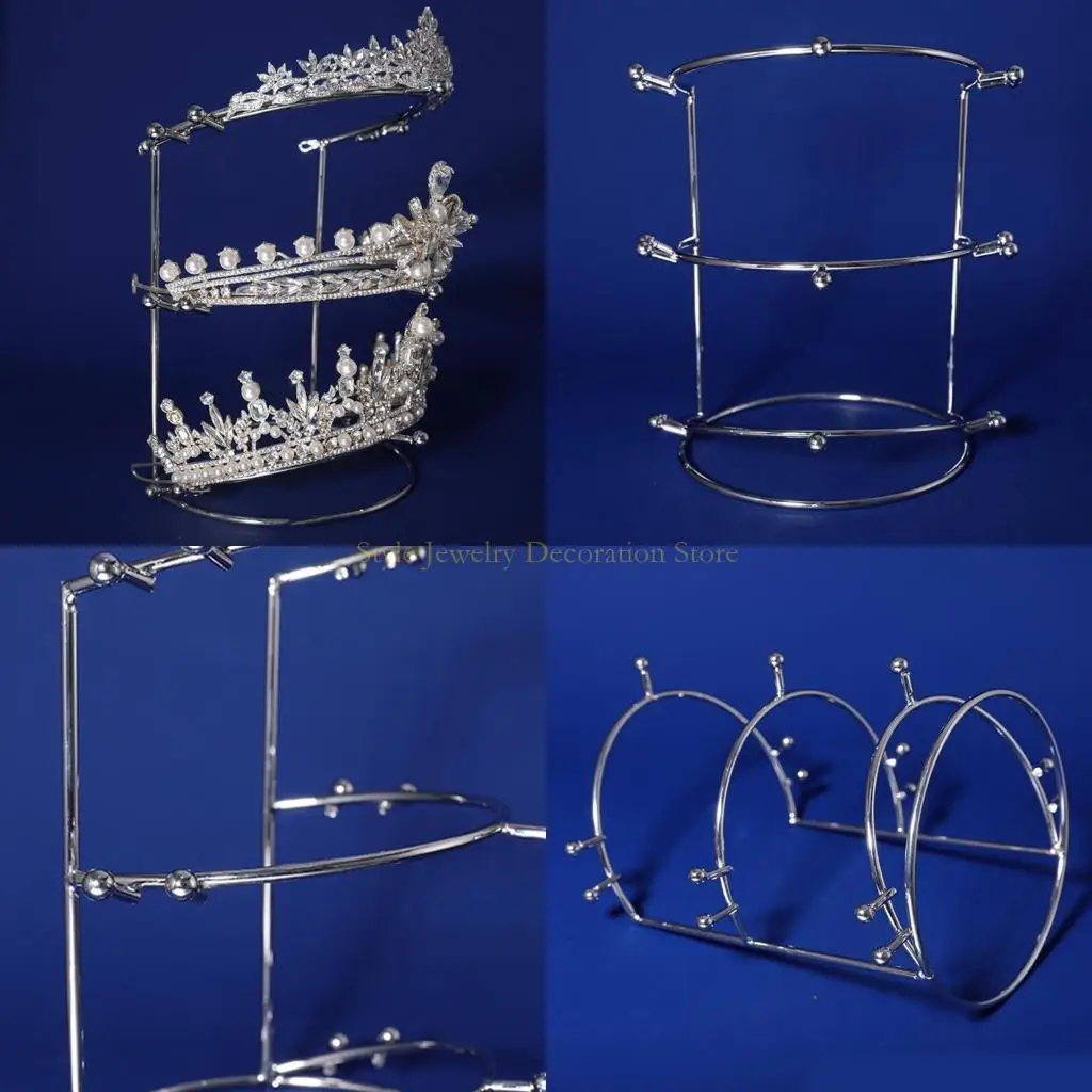 

D46E Jewelry Tower Crown Display Holder Stand Hair Ornament Organiser Rack