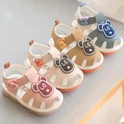 Estate neonato ragazza cartone animato spiaggia morbida suola sandali 0-2 anni bambini bambino sandalo fischietto scarpa bambini scarpa nuovi sandali infantili