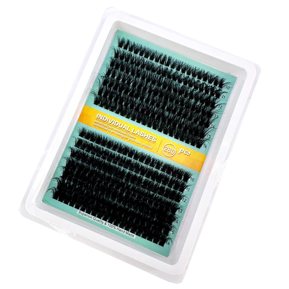 Clusters de cílios grossos d curvatura finos cílios individuais cluster extensões de cílios 280 pçs cílios postiços de vison diy 5d chicote fofo