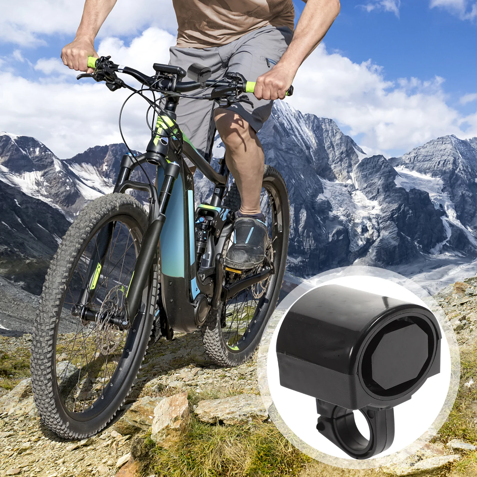 

Bicycle Electronic Horn Waterproof Bike Trumpet For Mountain Road Bike Night Riding Safety Red Led Light Cycling Accessory