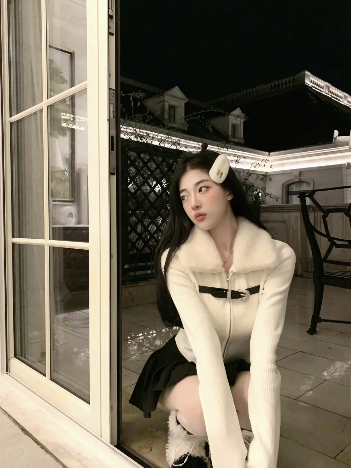 Maglione lavorato a maglia pullover vintage bianco Y2k donna estetica Harajuku elegante pullover a maniche lunghe moda anni 2000 vestiti autunno nuovo