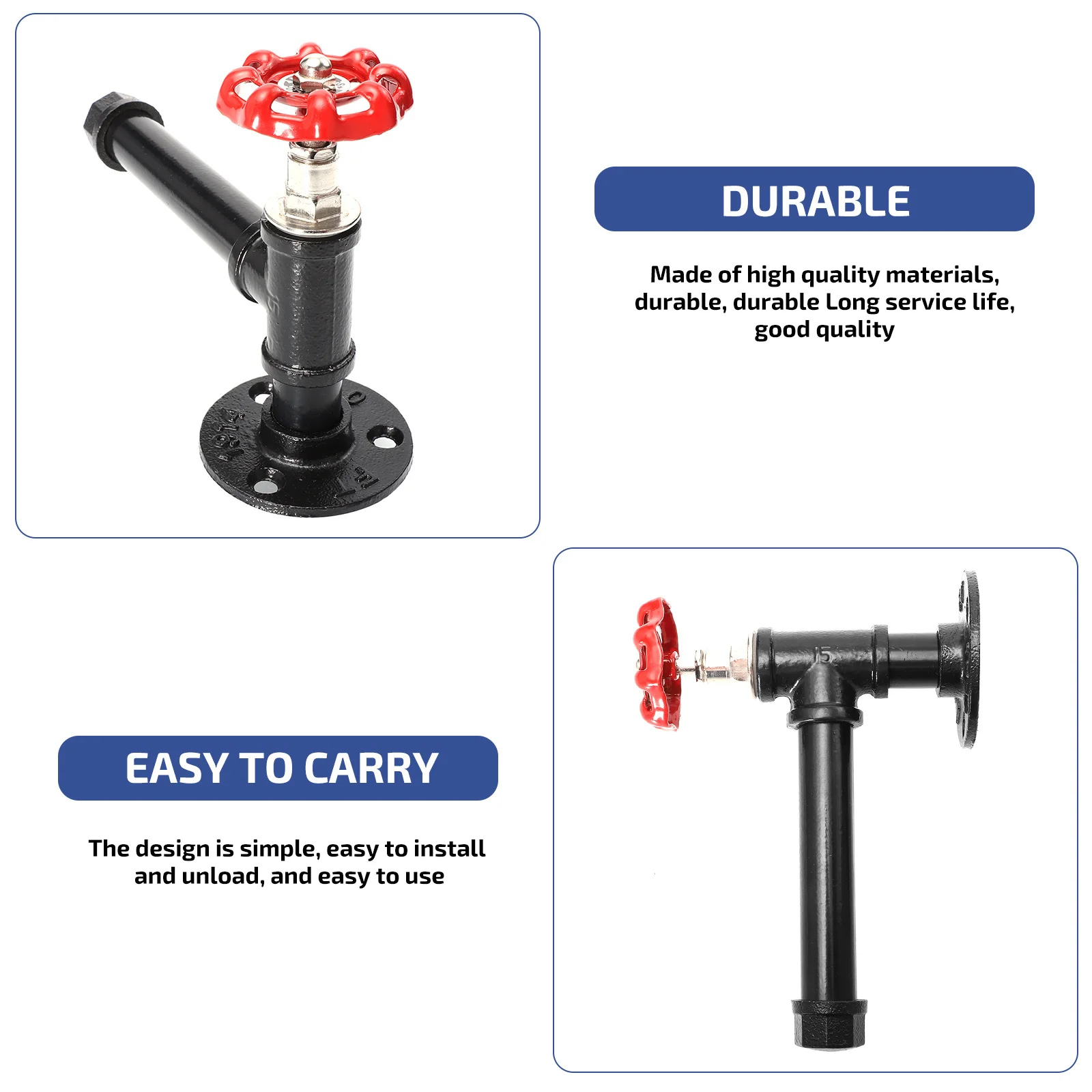 

1pc Iron Art Handle Vintage Cabinet Knob Retro Furniture Pull Durable Wardrobe Cupboard Drawer Handle Industrial Home Decor