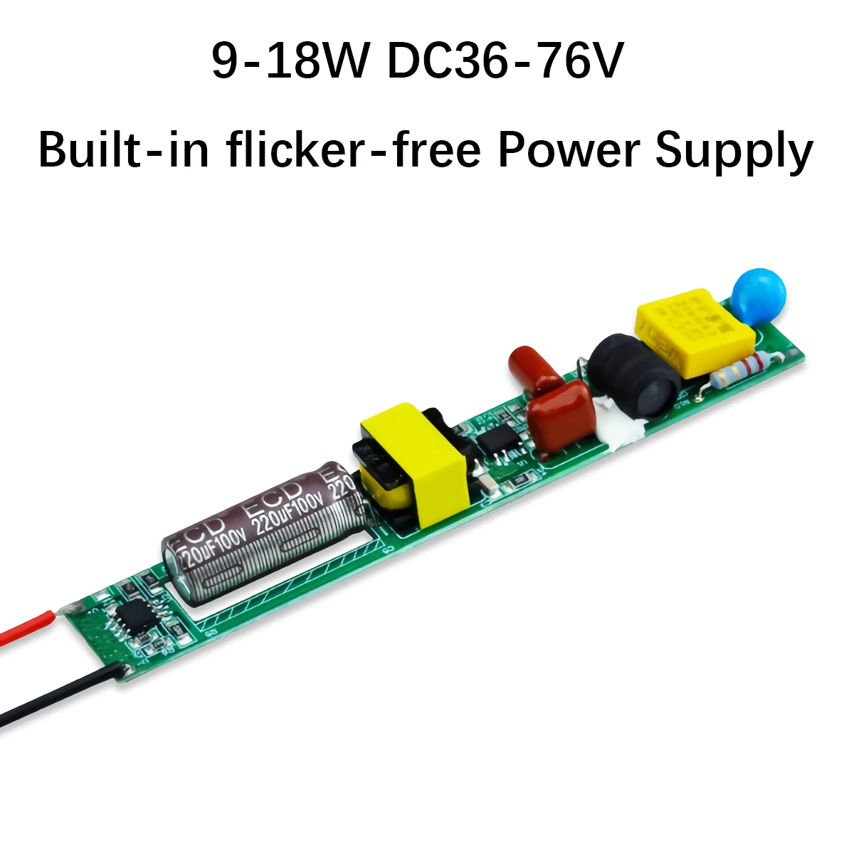 

3PCS Certified 9-18W 230mA High-PF 0.9 Wide Voltage Flicker-Free LED Driver for Semi-Circular Tube Lights