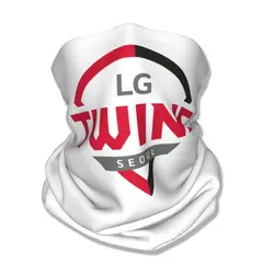 Lg Twins Baseball Team Sport Lover Bandana Neck Gaiter Printed Balaclavas Mask Scarf Headwear Outdoor Sports for Men Women