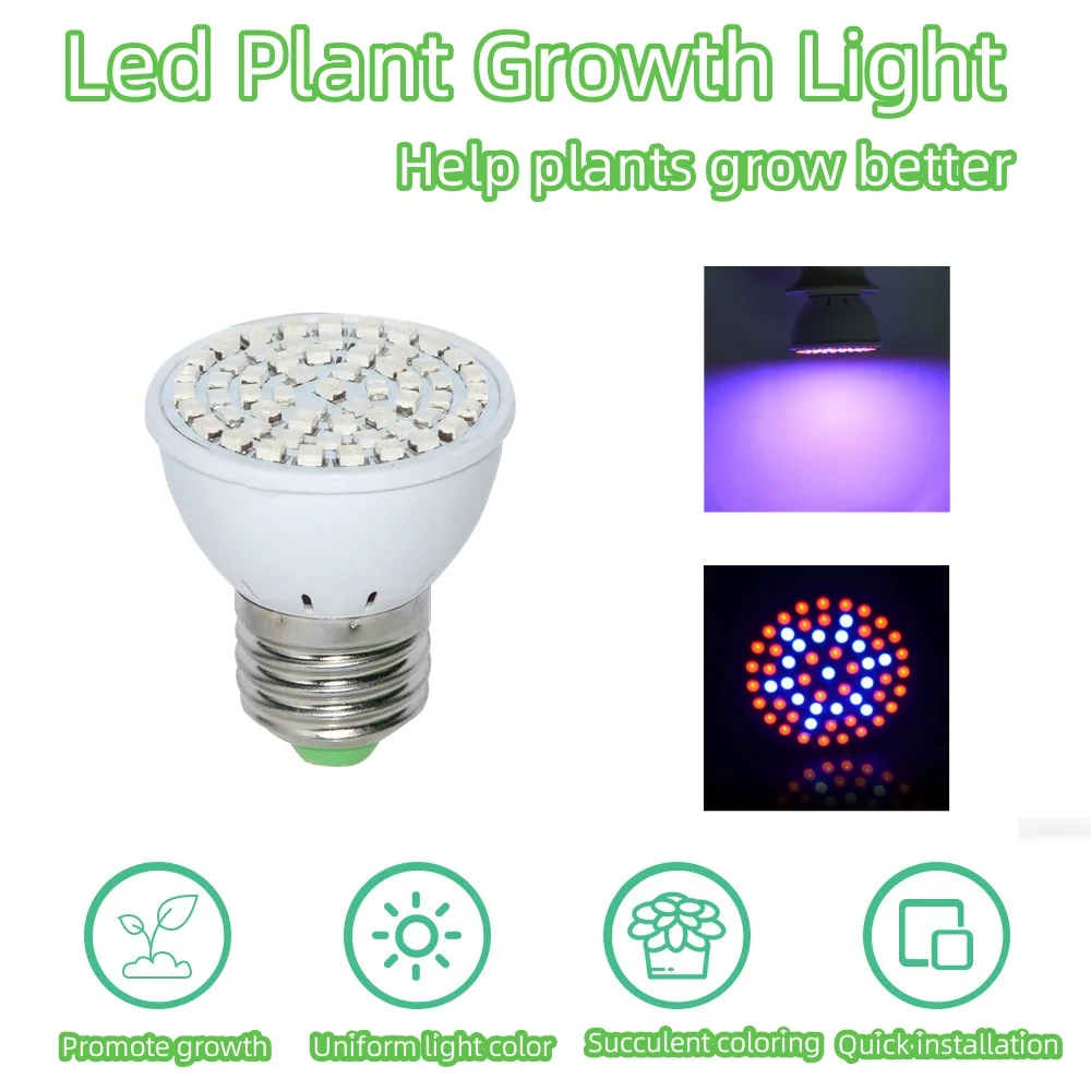 

E27 LED Grow Lights Full Spectrum Plant Growing Lamps 220V Red Blue For Indoor Fruit Sunlight Gardening Cultivation DIY System