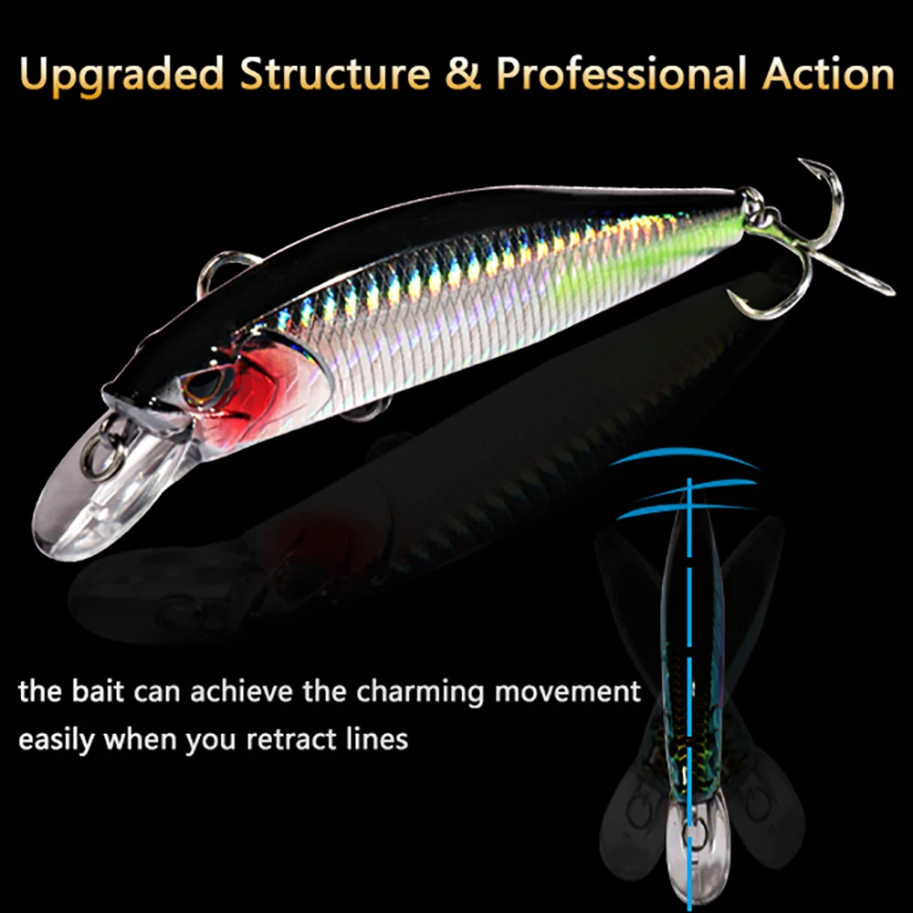 Floating Minnow 15g Sinking Jerkbait 19g Fishing Lure 10.5cm HardBait Treble Hook Swimbait Pesca Tackle Wobbler Artificial Bait