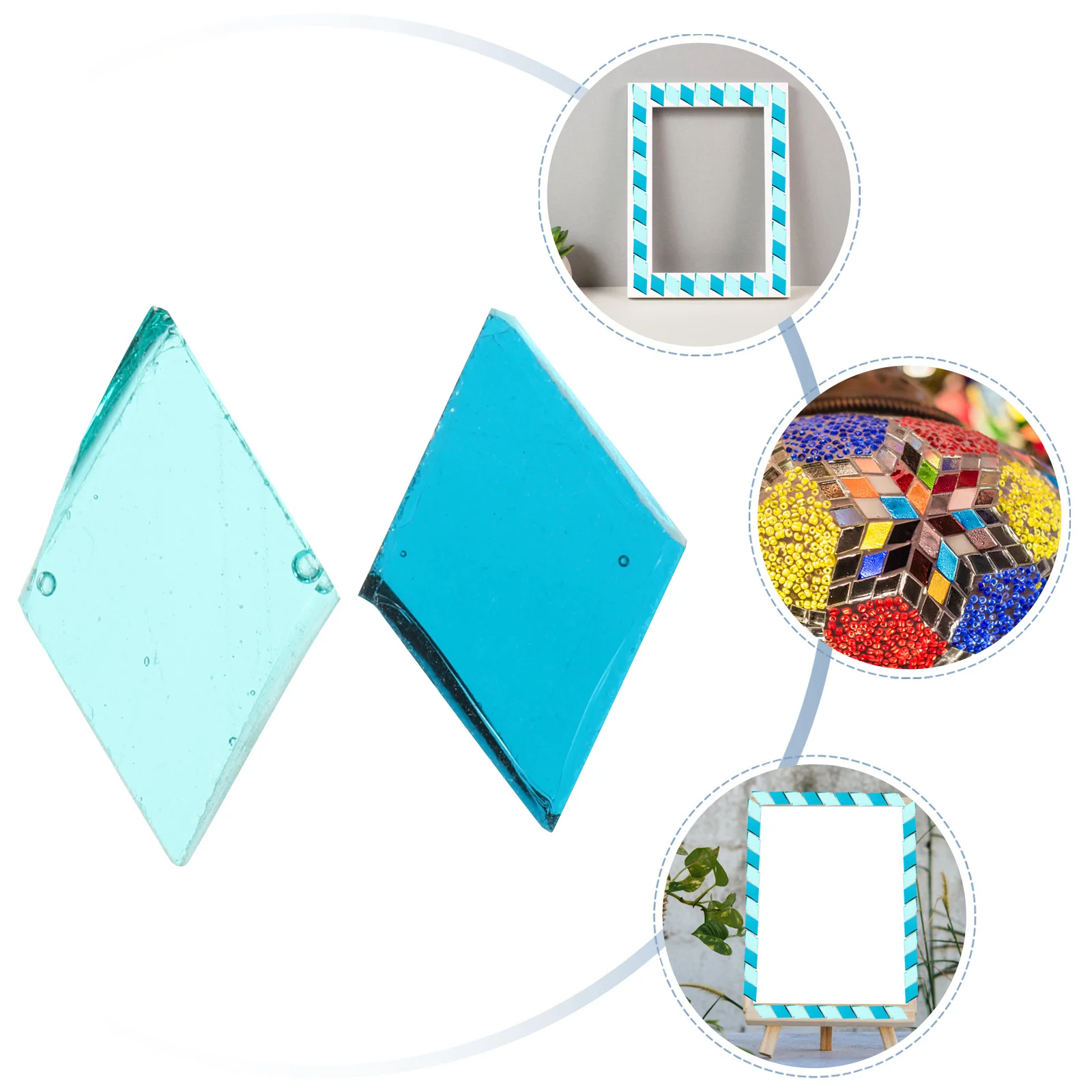 

1 Bag Colorful Glass Tiles For Diy Mosaic Crafts Home Decor Flowerpot Vase Art Project Supplies Handmade Decoration Pieces