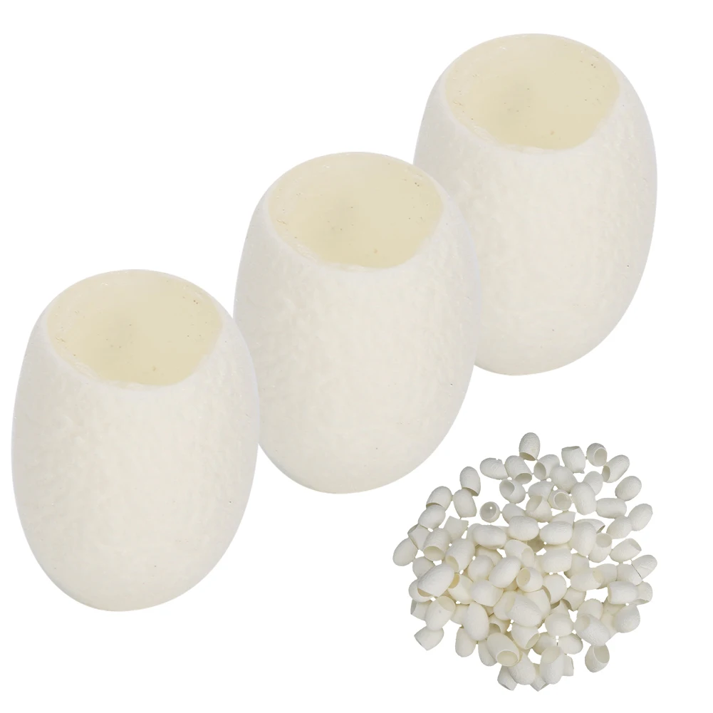 100 قطعة/المجموعة/المجموعة كرات دودة القز جوزق الحرير الطبيعي تقشير تنقية تبييض التقشير فرك مزيل الرؤوس السوداء العناية ببشرة الوجه