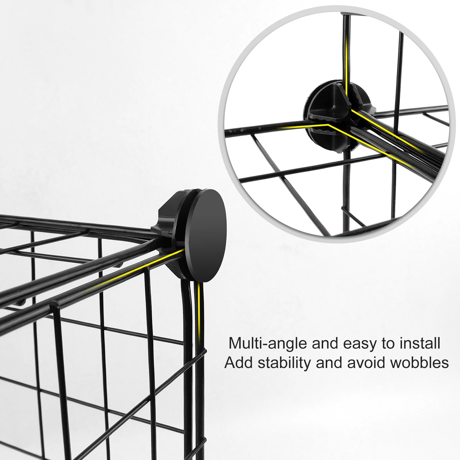 لتقوم بها بنفسك 6 مكعب سلك شبكة أرفف تخزين قابلة للتكديس المنظم خزانة حوامل خزانة الكتب رف الكتب لمكتب غرفة المعيشة غرفة نوم المطبخ