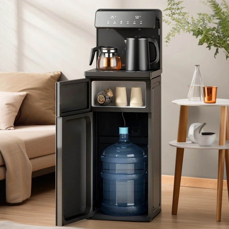 Luxury Vertical Tea Bar Machine, Household Fully Automatic Smart All-in-One Water Dispenser with Bottom Loading