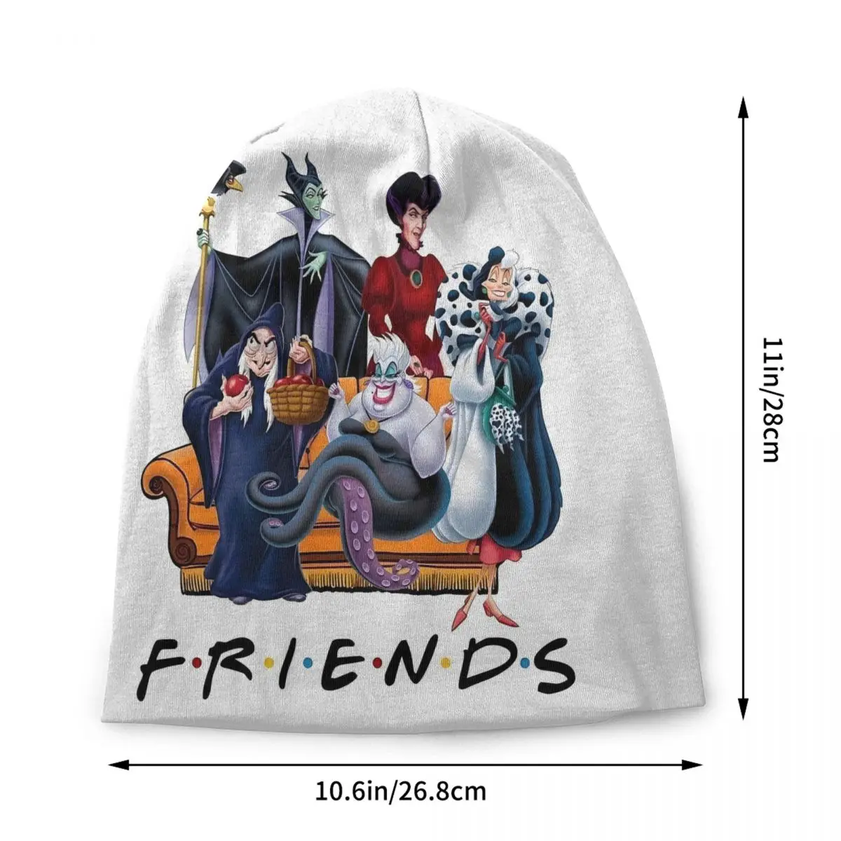 Custom Villains Women Wicked People Skullies Beanies Caps Winter Warm Knit Hat Fashion Classic Cartoon Movie Bonnet Hats Ski Cap